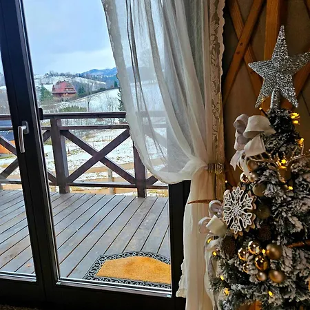 Vakantiehuis Jurta Na Wypasie - Luksusowy Namiot Z Widokiem Na Gory - Jacuzzi, Sauna, Split Ac, Private, Star View