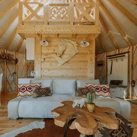 Jurta Na Wypasie - Luksusowy Namiot Z Widokiem Na Gory - Jacuzzi, Sauna, Split Ac, Private, Star View Prázdninový dům *