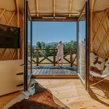 Jurta Na Wypasie - Luksusowy Namiot Z Widokiem Na Gory - Jacuzzi, Sauna, Split Ac, Private, Star View *