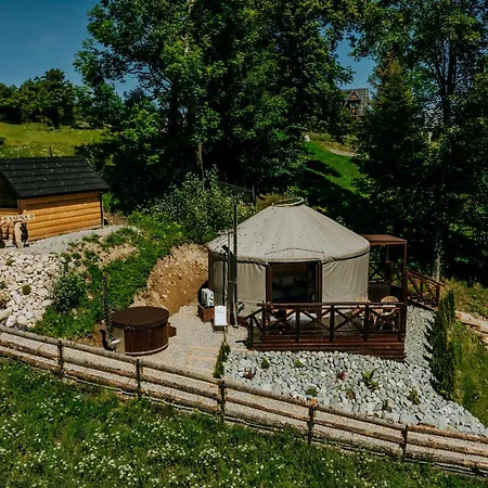 Jurta Na Wypasie - Luksusowy Namiot Z Widokiem Na Gory - Jacuzzi, Sauna, Split Ac, Private, Star View Tatil Evi